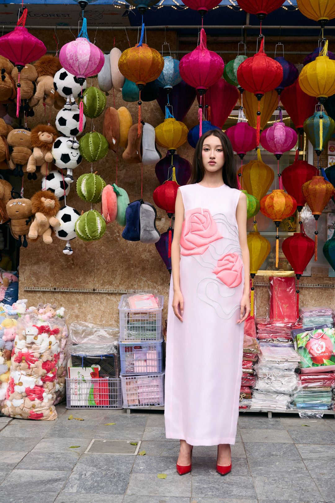 Váy áo dài trắng
